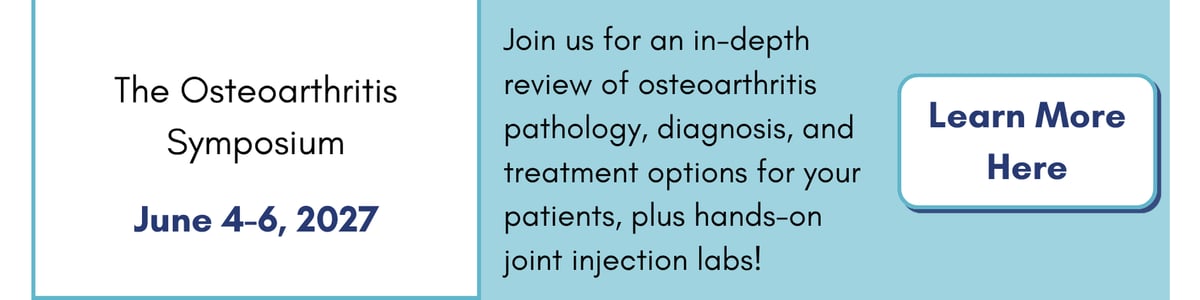 The Osteoarthritis Symposium (June 4-6, 2027). Click to learn more.
