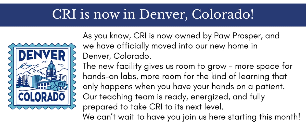 CRI Headquarters are now in Denver, Colorado!