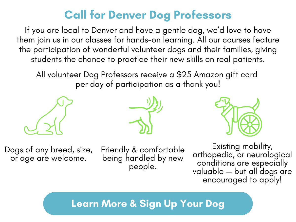 Call for Denver Dog Professors - learn more and sign up your dog
