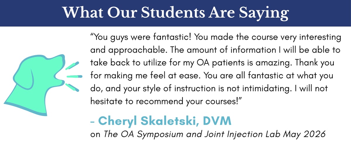 Student testimonial on the OA Symposium and Joint Injection Lab, May 2026