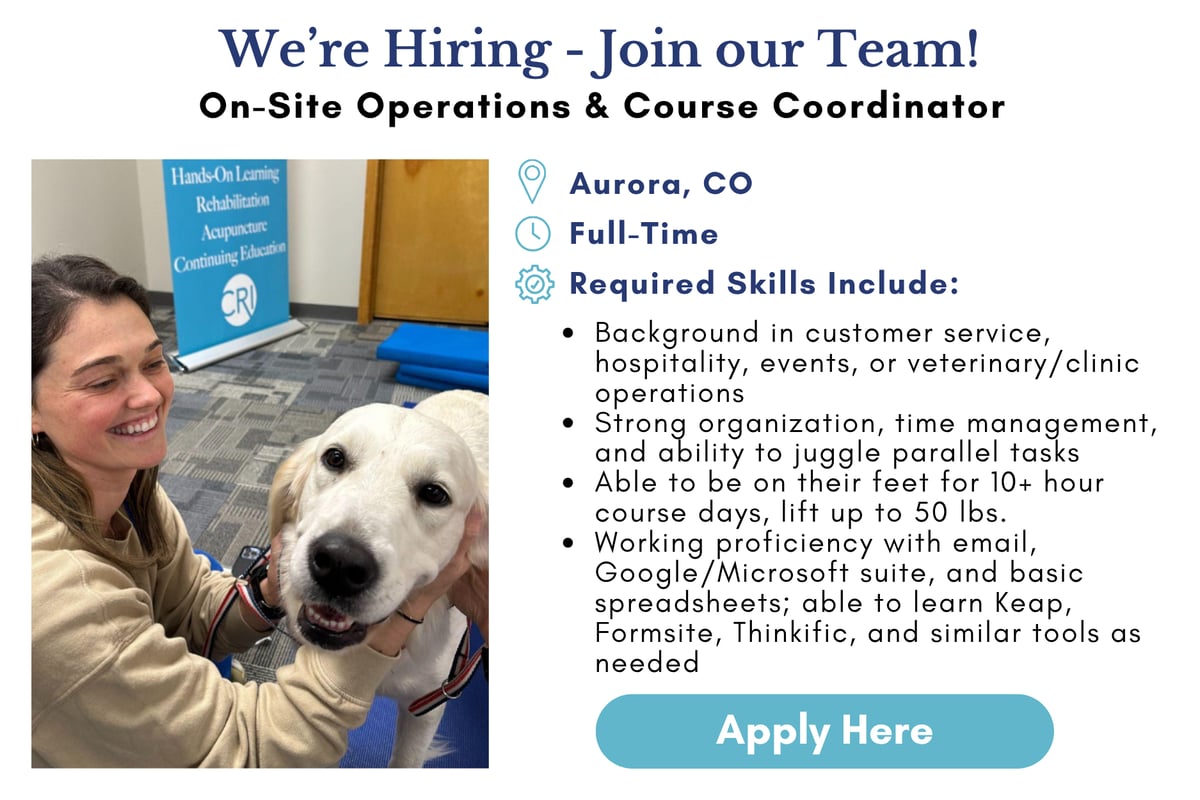 We're hiring! Join our team as an On-Site Operations & Course Coordinator at our Denver location. Click here for more information and to apply