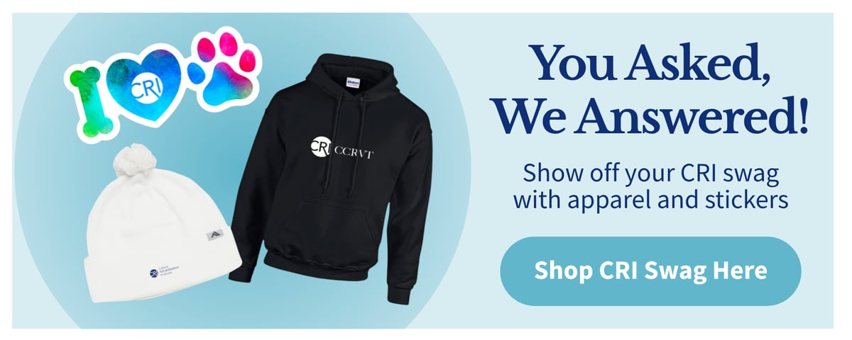 You asked, we answered! Click or tap to shop CRI apparel and stickers!