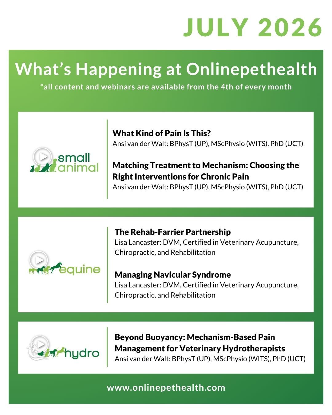 More learning, same mission. See what's in store from our sister brand, Onlinepethealth